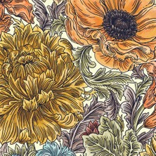 Hester & Cook Autumn Acanthus Kokteyl Peçetesi