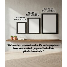 Buzz Designs Tropical Sunset – Gün Batımı Palmiye Sahil Duvar Tablosu (Çerçeveli)