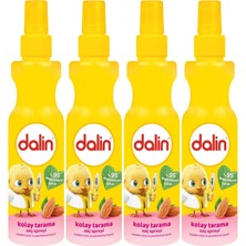 Dalin Kolay Saç Tarama Spreyi 200ML Badem Özlü 4 Lü Set Dermatolojik Test Edilmiş