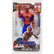 Avengers Işıklı Spiderman Örümcek Adam Figür 30 cm Erkek Çocuklar İçin Eğlenceli Hediye