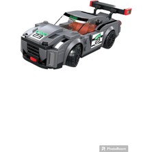 PopŞeker Spor Araba LEGO 166 Parça Işıkları Yanan Spor Araba LEGO Seti Siyah