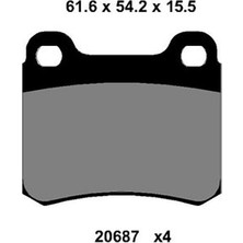 Kale Balata Mercedes E Serisi W124 1993-1996 Arka Fren Balatası A0004209820