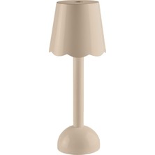 Addison Ross Scallop Kapuçino Lake Şarjlı LED Masa Lambası