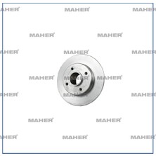Maher Fren Diski 308 2007-2013 / C4 2004-2009 / Ds4 2011 / Arka Düz Absli Poryalı Rulmansız 249-4 424966