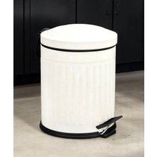Statika Home Çöp Kovası Çizgili Krem 5 Litre
