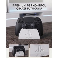Aksefuar Lazer Ps5 Dualsense Premium Stand – Masaüstü Oyun Kolu Tutucu - Şık ve Minimalist Tasarım - Beyaz
