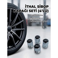 Aksefuar Lazer Förd Grubu ile Uyumlu Alüminyum Altıgen Sibop Kapak Seti (Gümüş) - Ithal Sibop Kapağı (4lü Set)