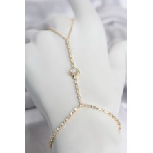 Lovesta Home Gold Renk Pirinç Zirkon Taşlı Kalp Model Şahmeran TJ-SN783