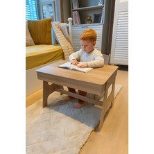 Arion Kids Mdf Çocuk Aktivite Masası, Açılabilir Kapaklı, Ergonomik Tasarım, 1 Sandalye ve 1 Masa, 35X55X30 Cm, 2 Renk Seçeneği