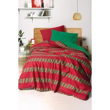 Store Festive Tek Kişilik Lastikli Çarşaflı Nevresim Takımı Holly Yeşil