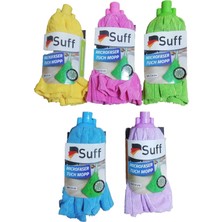 Store Suff Mikrofiber Havlu Mop Yedek Paspas, Vidalı, Orta Boy, Karma Renk (1 Adet)