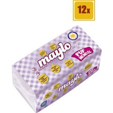 Maylo Puf Mendil 150'LI 12'li Set Hassas Ciltler İçin Yumuşak ve Hijyenik Mendil