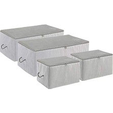 Ocean Home Textile 4'lü Gri Renk Stuff & Things Hurç Set