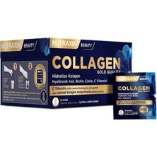 Nutraxin Gold Collagen Plus 10000 Mg Ananas Aromalı 30 Saşe C Vitamini İçeren Takviye