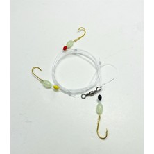 Fudo Kıyı ve Tekne Barbun Mercan Mırmır Takımı 2 Adet 0.35 mm Fluocarbon Misina ile Etkili