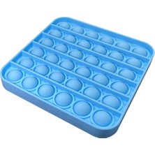 Push Pop Bubble Pop It Kare Mavi Robotlar Temalı Duyusal Oyuncak 12,5 x 1,5 x 12,5 cm Kız Çocuklar İçin Hediyelik