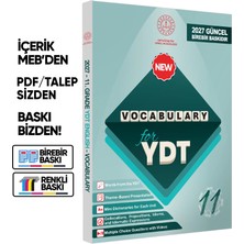 Karakutu Yayınları 2026 Ydt Mebi Ingilizce 11.sınıf Vocabulary Kelime Bilgisi Soru Bankası Kitabı Çözümlü Baskı Ücreti