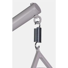 Çelik Bahçe Salıncak Yayı 16 Cm, Gri, 2 Adet