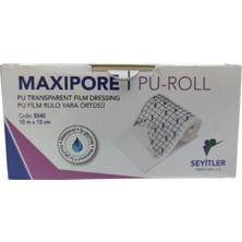 Maxipore Su Geçirmez PU Film Banyo Bandı 10M x 10CM Şeffaf Rulo Yara Örtüsü
