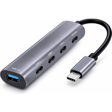 Lovesta Home Type-C Hub Pd USB 3.0 Usb-C 5 Port 60W Gri HDX7895