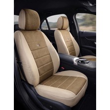 NewDeco Hyundai I30 Uyumlu Oto Koltuk Kılıfı Tam Set Airbag Uyumlu 4 Mevsim Cotfit Serisi