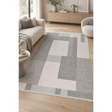 Cinka Home Erida Gri Sisal Görünümlü Kaymaz Tabanlı Robot Süpürge Uyumlu Oturma Odası Mutfak Koridor Halısı