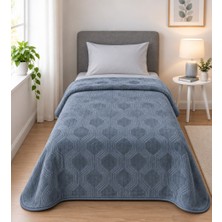 Özdilek Trendy Embos Tek Kişilik Battaniye (155X220)-ART Deco Atlantik Yeşil Yeni