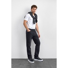 Back & Bond Siyah Slim Fit Denim Pantolon