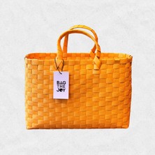 Bag The Joy El Örgüsü Orta Boy Sepet Çanta