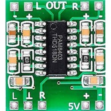 Alkatronik PAM8403 Mini Ses Yükseltici Class D 2x3w Amfi Kartı Stereo Dijital Amfilikatör Müzik Ses Yükseltici