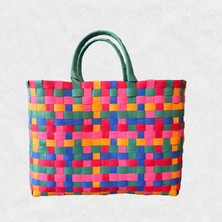 Bag The Joy El Örgüsü Orta Boy Sepet Çanta
