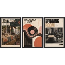 Akıllı Kağıt Statik Tutunma Özellikli Tablo - Poster Müzik (Model- 7)