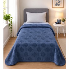 Özdilek Trendy Embos Tek Kişilik Battaniye (155X220)-ART Deco Çin Mavisi Yeni