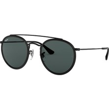 Ray-Ban Unisex Güneş Gözlüğü 0RB3647N-002/R551 Metal Çerçeve Siyah Renk