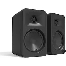 Kanto Ora4 | 100W Güçlendirilmiş Referans Masaüstü Hoparlörler, Bluetooth - Siyah, Çift (Type C Güç Kablosu Dahil)