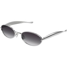 Bottega Veneta 1386S 003 57-21 Güneş Gözlüğü Gümüş Metal Çerçeve Füme Organik Cam