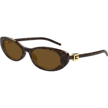 Gucci Gg 1680S 004 .52 Kadın Güneş Gözlüğü Kahverengi Retro Stil UV 400 Koruma