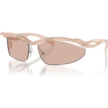 Prada Pr A25S 12S4I2 71 Kadın Cat Eye Pembe Çerçevesiz Güneş Gözlüğü