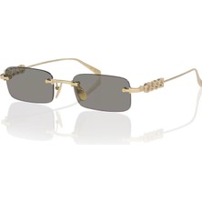 Gucci 1808S 003 52-20 Kadın Güneş Gözlüğü Altın Çerçeve ile UV 400 Koruma Sağlayan Şık Seçim