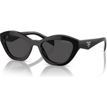 Prada 0PR A02S 16K08Z 52 Erkek Güneş Gözlüğü Siyah Kemik Çerçeve ile Şık Tasarım