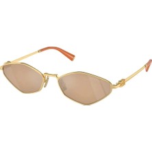MIU MIU Kadın Güneş Gözlüğü 56ZS 5AK40D 56 Kahverengi UV Filtreli Metal Çerçeve