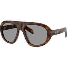 Prada C05S 20D50Q 57 Unisex Güneş Gözlüğü Kahverengi Kemik Çerçeve ile Şık Tasarım