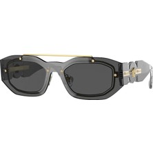 Versace 2235 1002 87 51 Unisex Güneş Gözlüğü Füme Metal Çerçeve ile Modern ve Cesur Tasarım