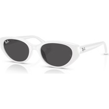 Ray-Ban Güneş Gözlüğü RB4457D 55 mm Beyaz Çerçeve ile Erkekler İçin Günlük Kullanım 677287