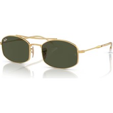 Ray-Ban 0RB3719 001/31 51 Unisex Güneş Gözlüğü Altın Renkli Metal Çerçeve UV 400 Filtreli
