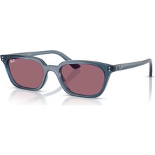Ray-Ban Kadın Güneş Gözlüğü 4456 68121A 53 Mavi Çerçeve ve Pembe Cam ile Şık Tasarım