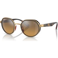 RAY-BAN 3703M-51 F076A2 Erkek Güneş Gözlüğü Polarize Lens ve Renkli Çerçeve ile Şık Tasarım