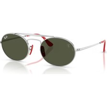 Ray-Ban Rayban 0RB3775M F00731 54 Güneş Gözlük Gümüş Çerçeve ve Yeşil Cam ile Şık Tasarım