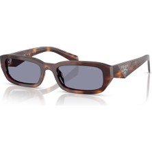 Prada Kadın Güneş Gözlüğü B06S 15W03N 53-19 UV 400 Filtreli Asetat Çerçeve ile Füme Cam