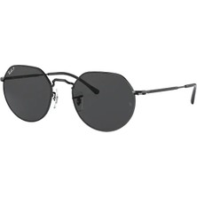 Ray-Ban Jack RB 3565 002/48 53 Siyah Unisex Güneş Gözlüğü Metal Çerçeve Polarize Lens